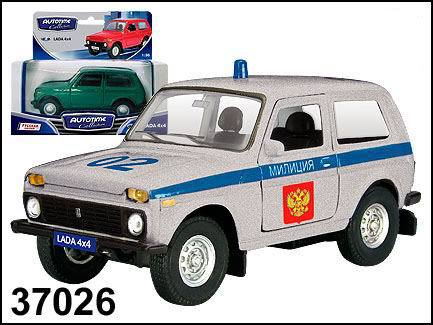 Машинка металлическая Lada 4x4 Полиция, 1:36 ) 